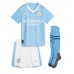 Billige Manchester City Kevin De Bruyne #17 Børnetøj Hjemmebanetrøje til baby 2023-24 Kortærmet (+ korte bukser)